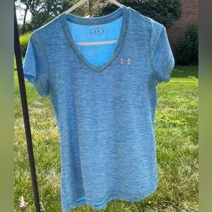 Under Armour bright blue v-neck